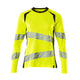 Mascot 19091 771 1709 T Shirt Long Sleeved Hi Vis Yellow Black Front