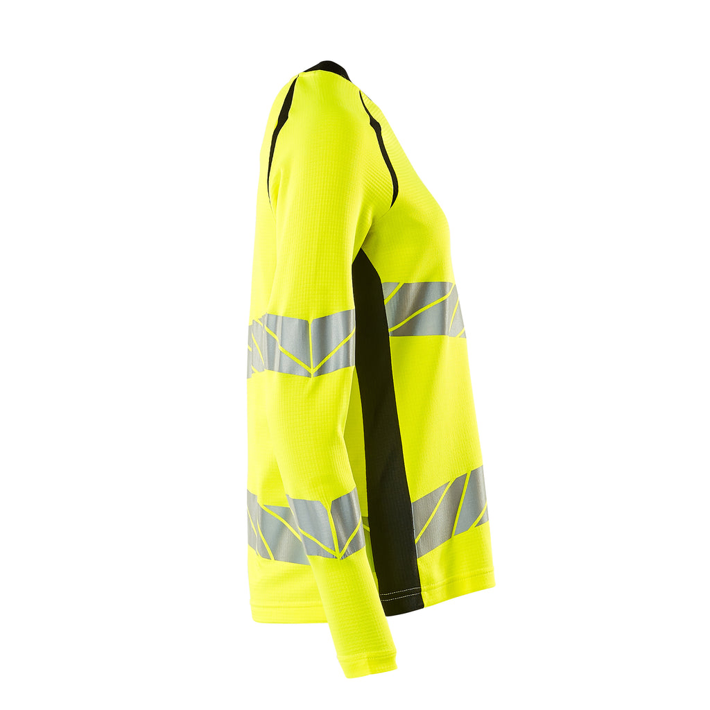 Mascot 19091 771 1709 T Shirt Long Sleeved Hi Vis Yellow Black Right