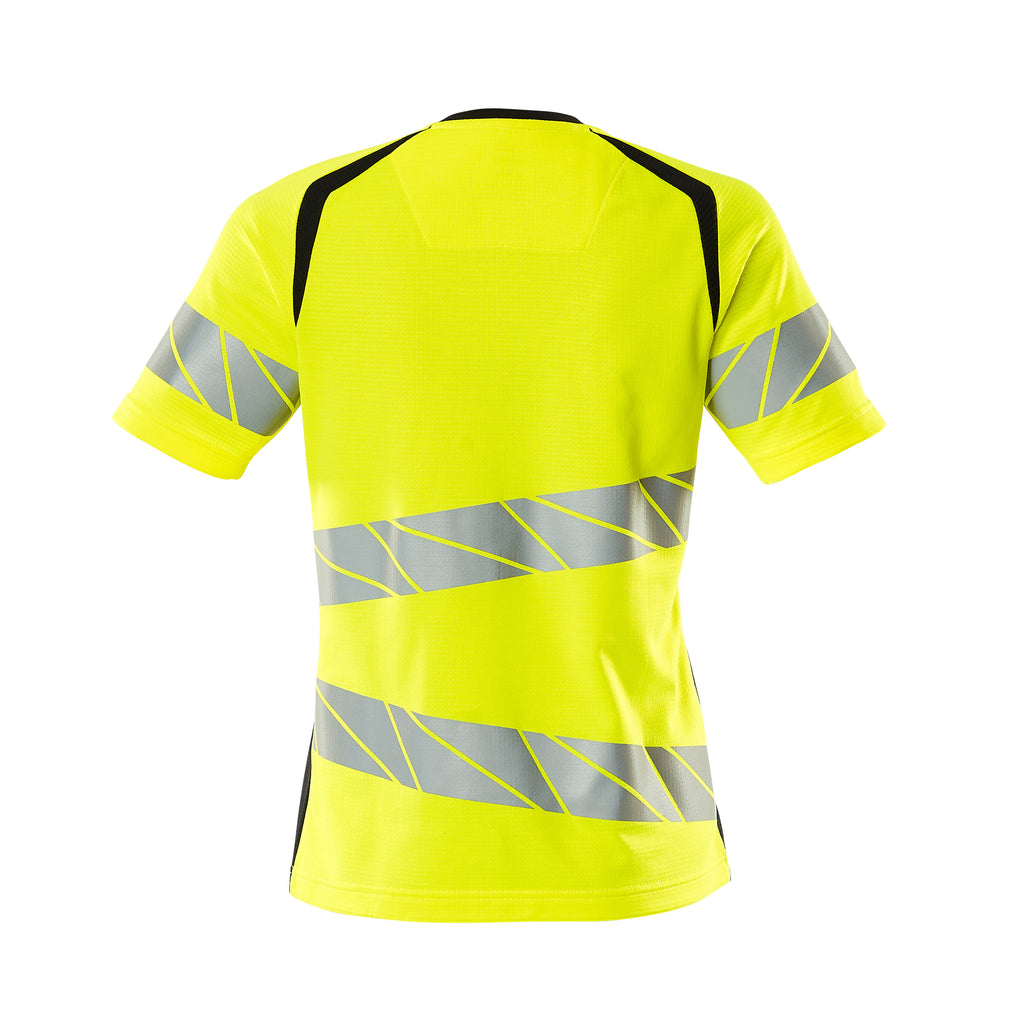 Mascot 19092 771 17010 T Shirt Hi Vis Yellow Dark Navy Back