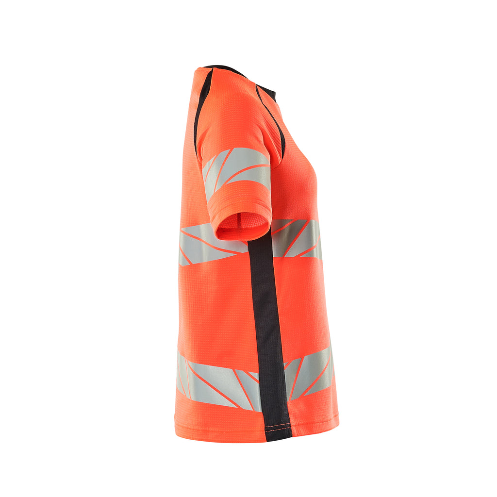 Mascot 19092 771 22210 T Shirt Hi Vis Red Dark Navy Right