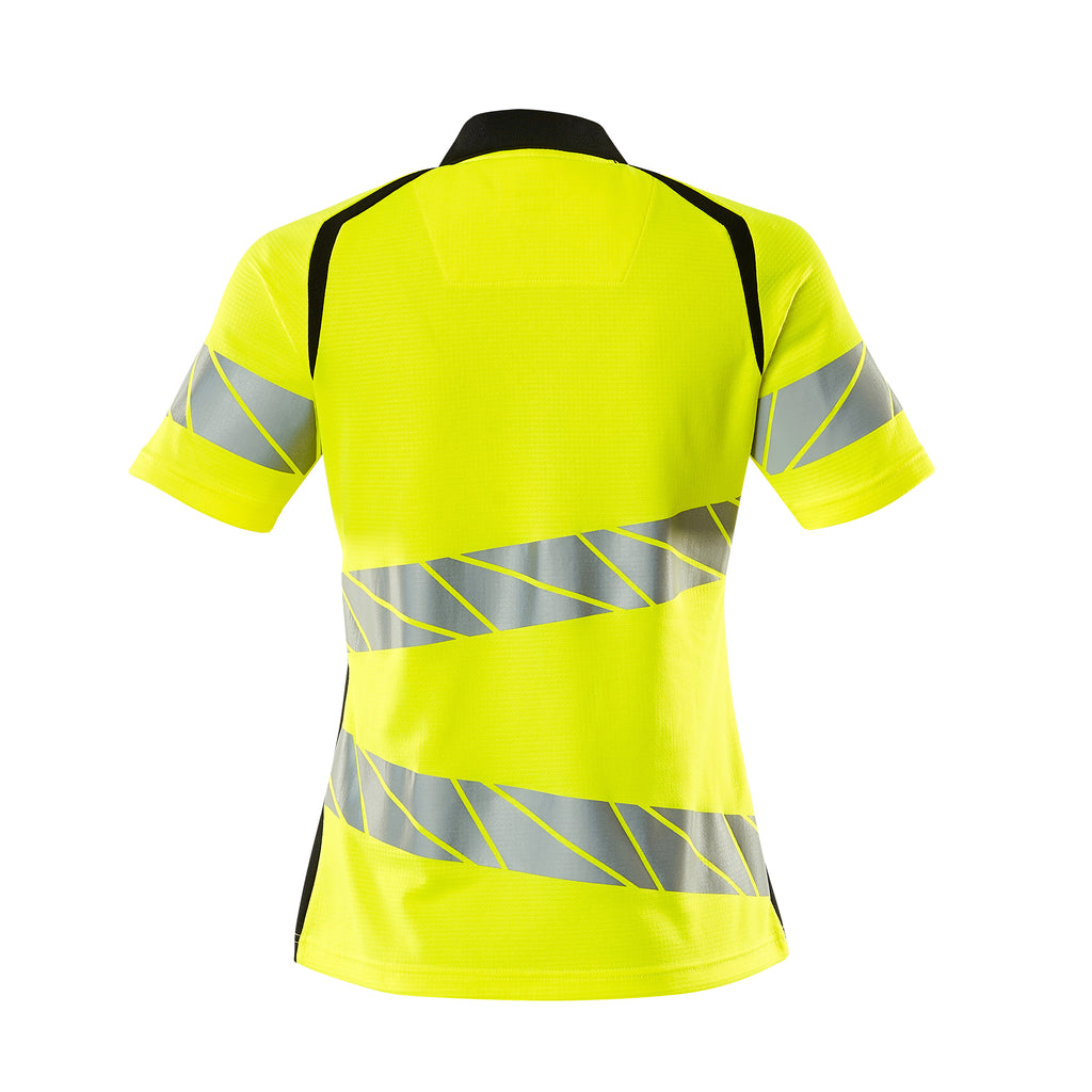 Mascot 19093 771 1709 Polo Shirt Hi Vis Yellow Black Back