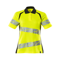 Mascot 19093 771 1709 Polo Shirt Hi Vis Yellow Black Front