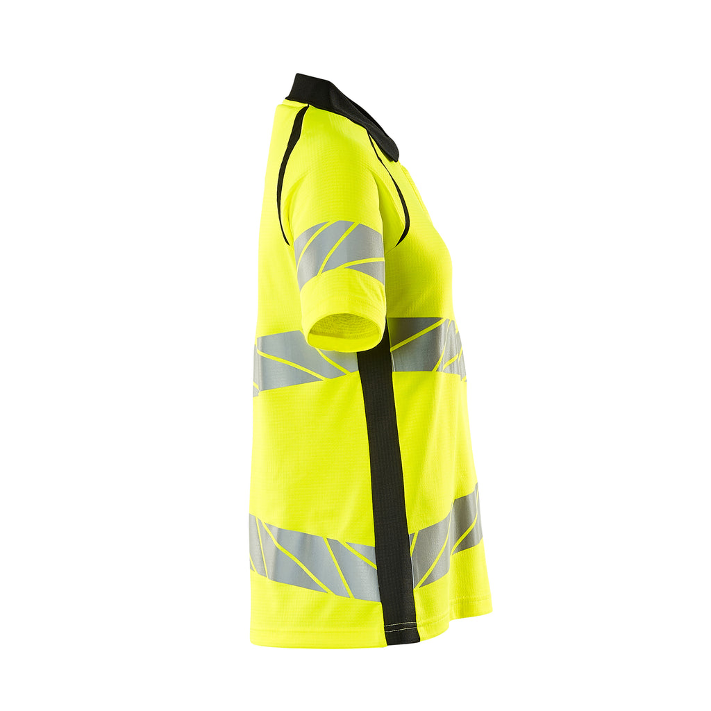 Mascot 19093 771 1709 Polo Shirt Hi Vis Yellow Black Right