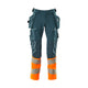 Mascot 19131 711 4414 Dark Petroleum Hi Vis Orange Front
