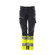 MASCOT ACCELERATE SAFE 19178-511-01017 Trousers With Kneepad Pockets - Dark Navy/Hi-Vis Yellow