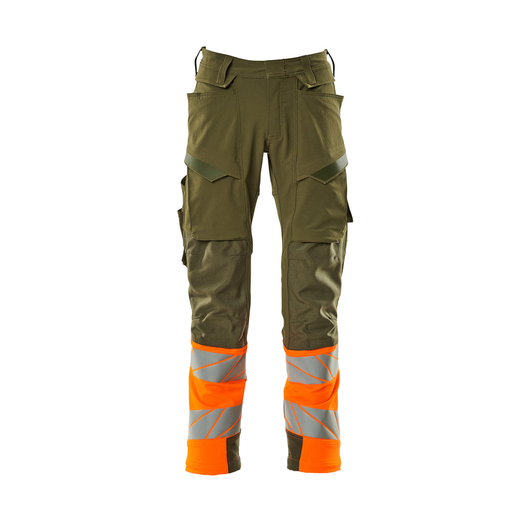 Mascot 19179 511 3314 Moss Green Hi Vis Orange Front