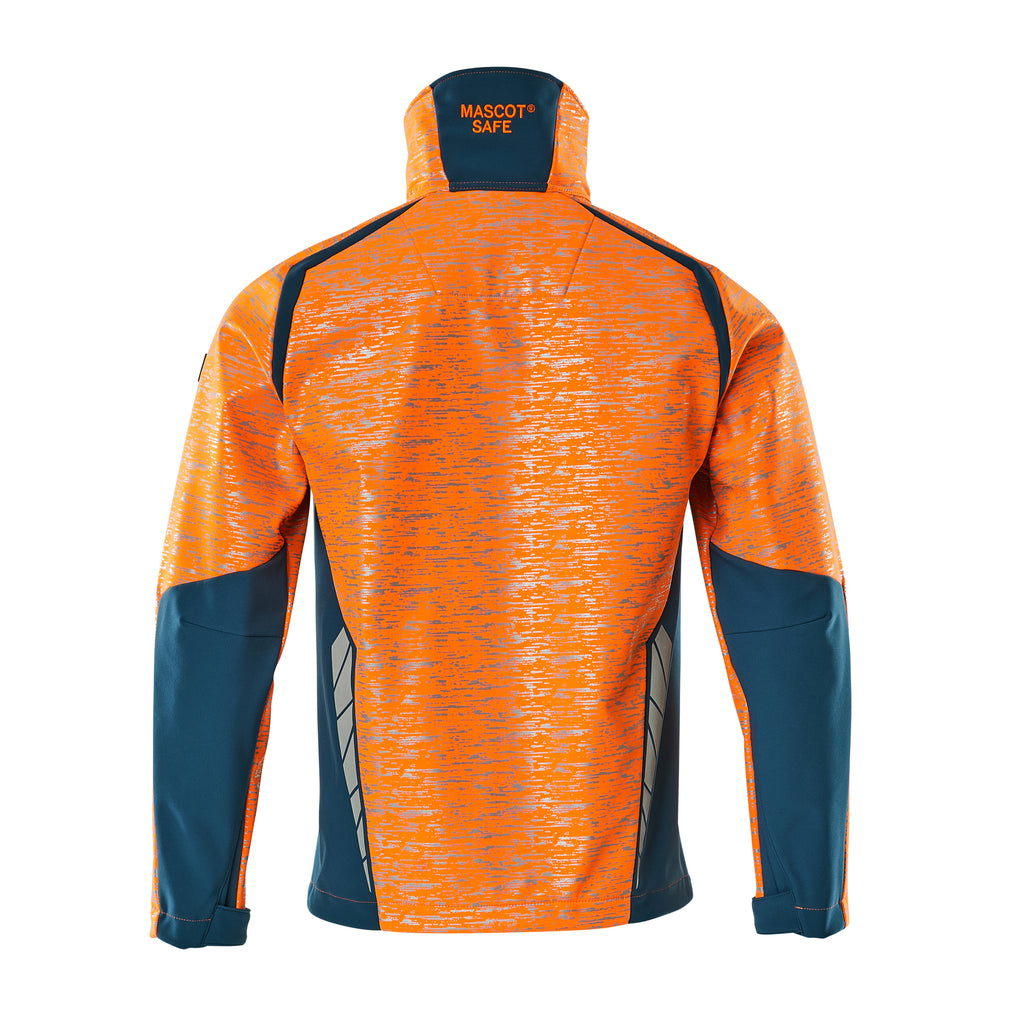 Mascot 19202 291 1444 Hi Vis Orange Dark Petroleum Back