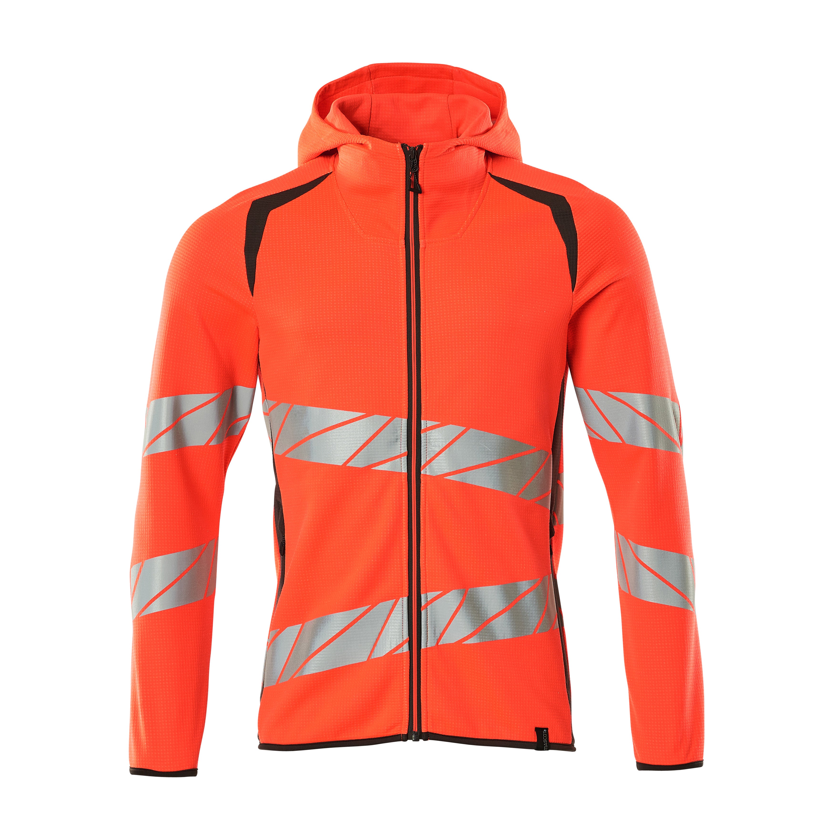 Mascot Accelerate Safe 19284-781-22218 Hoodie With Zipper - Hi-Vis Red ...