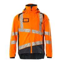 Mascot 19301 231 14010 Outer Shell Jacket Hi Vis Orange Dark Navy Front