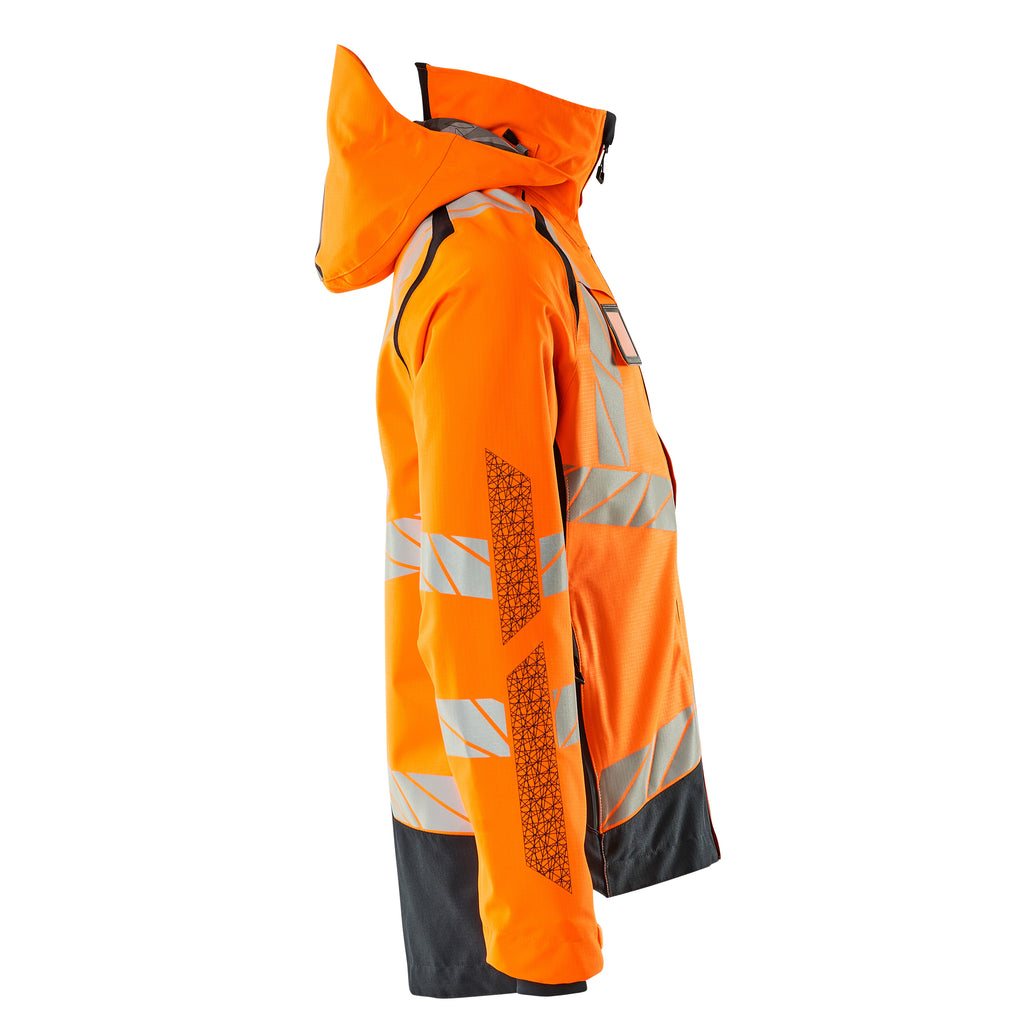 Mascot 19301 231 14010 Outer Shell Jacket Hi Vis Orange Dark Navy Right