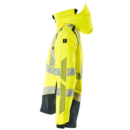 Mascot 19301 231 17010 Outer Shell Jacket Hi Vis Yellow Dark Navy Left