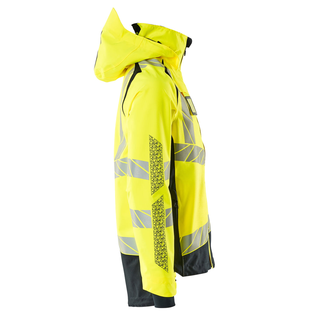 Mascot 19301 231 17010 Outer Shell Jacket Hi Vis Yellow Dark Navy Right