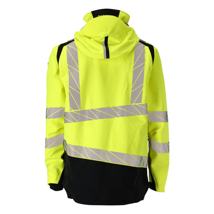 Mascot 19301 231 1709 Outer Shell Jacket Hi Vis Yellow Black Back