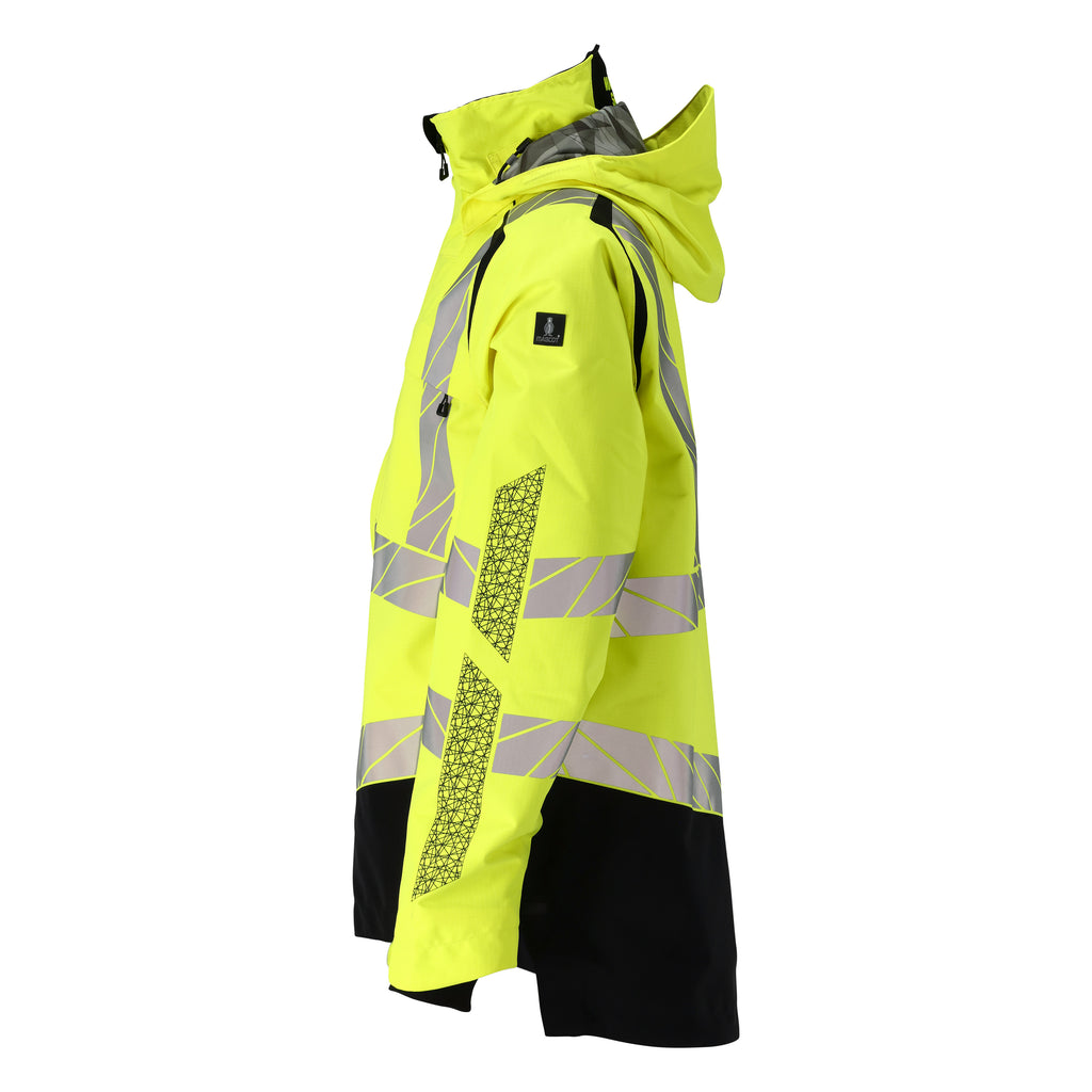 Mascot 19301 231 1709 Outer Shell Jacket Hi Vis Yellow Black Left