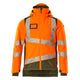 Mascot 19335 231 1433 Winter Jacket Hi Vis Orange Moss Green Front