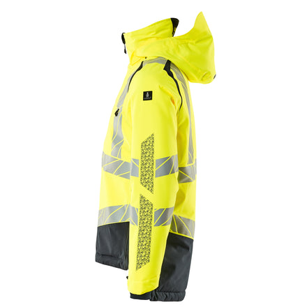 Mascot 19335 231 17010 Winter Jacket Hi Vis Yellow Dark Navy Left