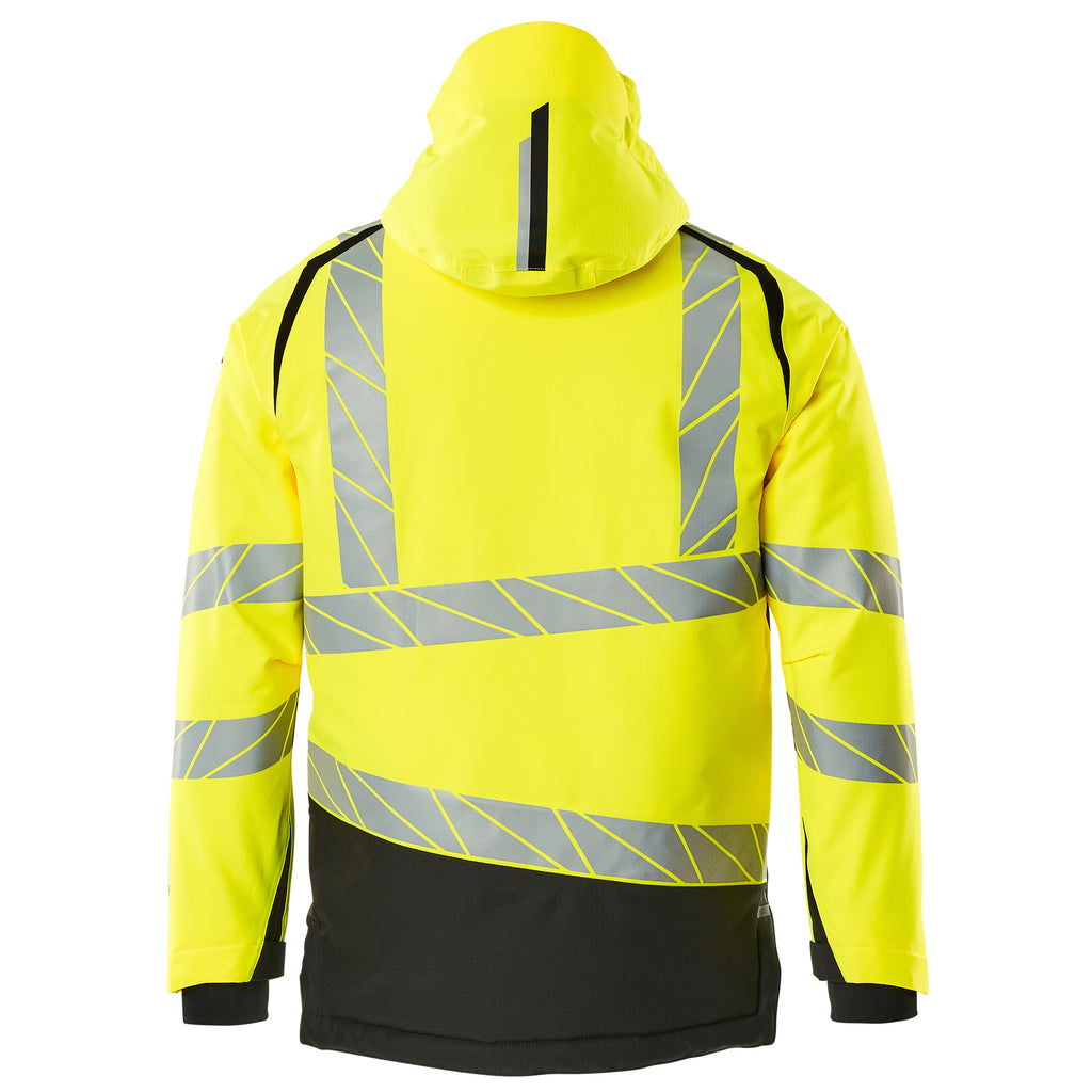 Mascot 19335 231 1709 Winter Jacket Hi Vis Yellow Black Back