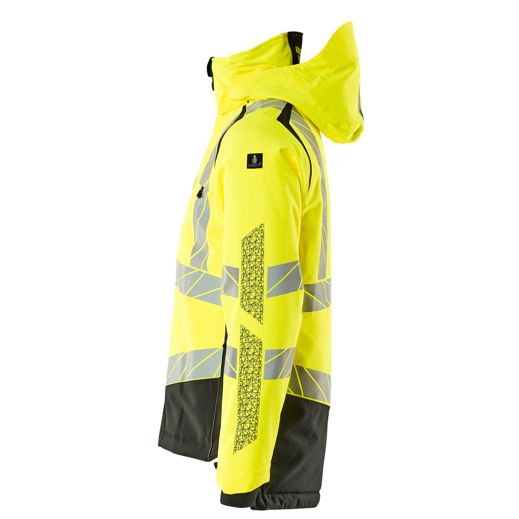 Mascot 19335 231 1709 Winter Jacket Hi Vis Yellow Black Left