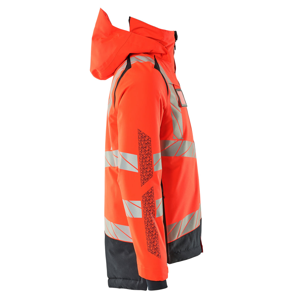 Mascot 19335 231 22210 Winter Jacket Hi Vis Red Dark Navy Right