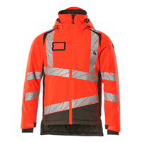 Mascot 19335 231 22218 Winter Jacket Hi Vis Red Dark Anthracite Front