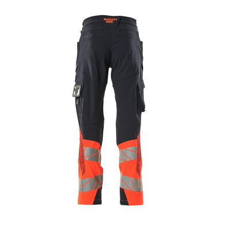 Mascot 19379 510 10222 Dark Navy Hi Vis Red Back