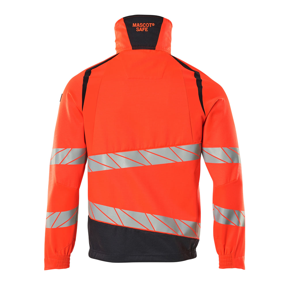Mascot 19509 236 22210 Hi Vis Red Dark Navy Back