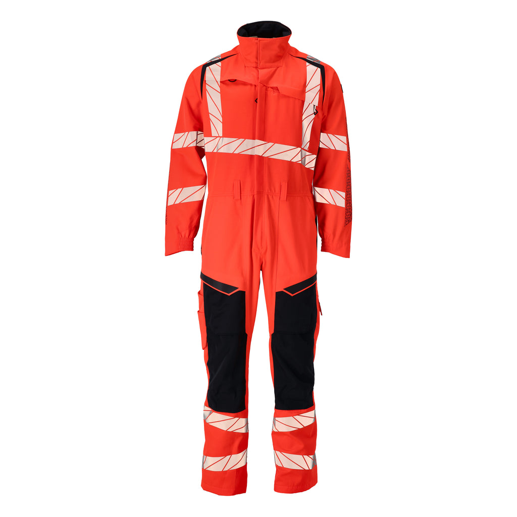 Mascot 19519 236 22210 Hi Vis Red Dark Navy Front