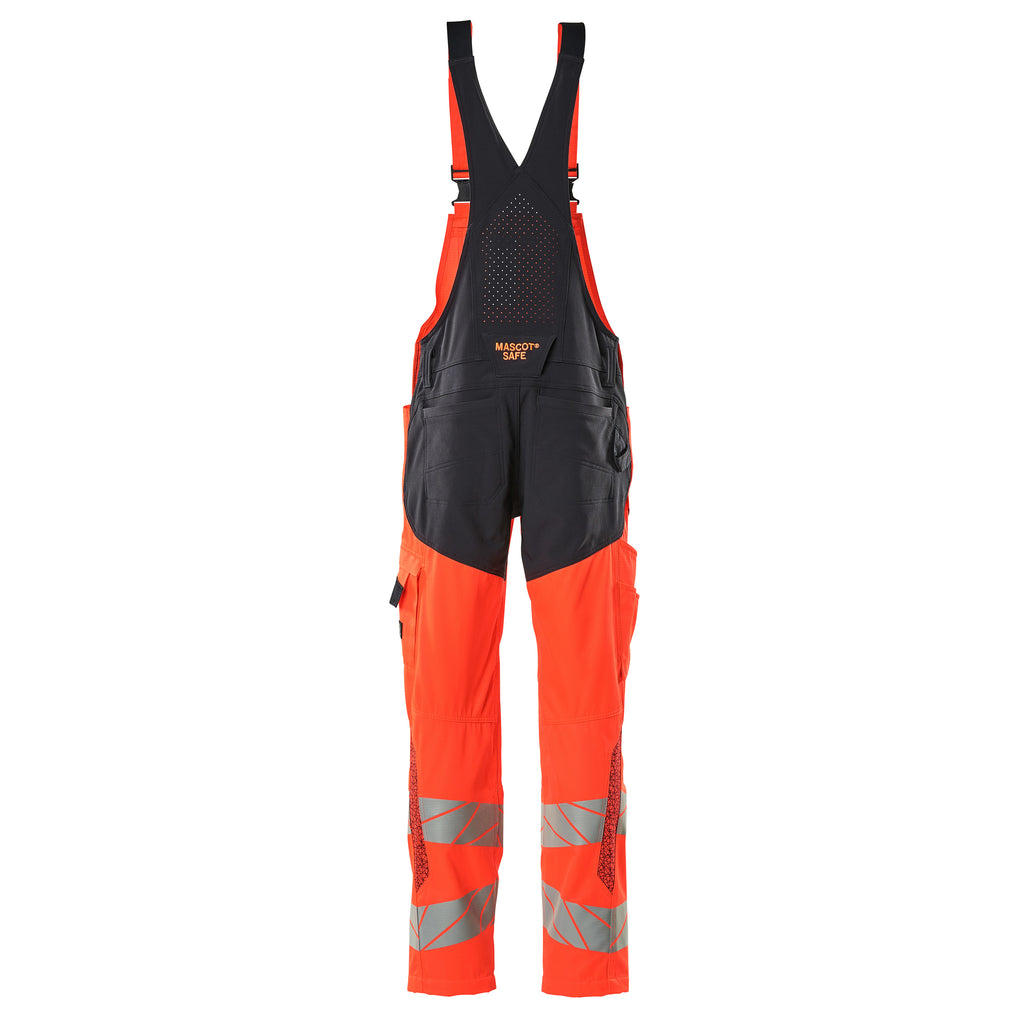 Mascot 19569 236 22210 Hi Vis Red Dark Navy Back