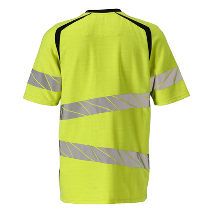 Mascot 21382 327 17010 T Shirt Hi Vis Yellow Dark Navy Back