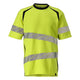 Mascot 21382 327 17010 T Shirt Hi Vis Yellow Dark Navy Front