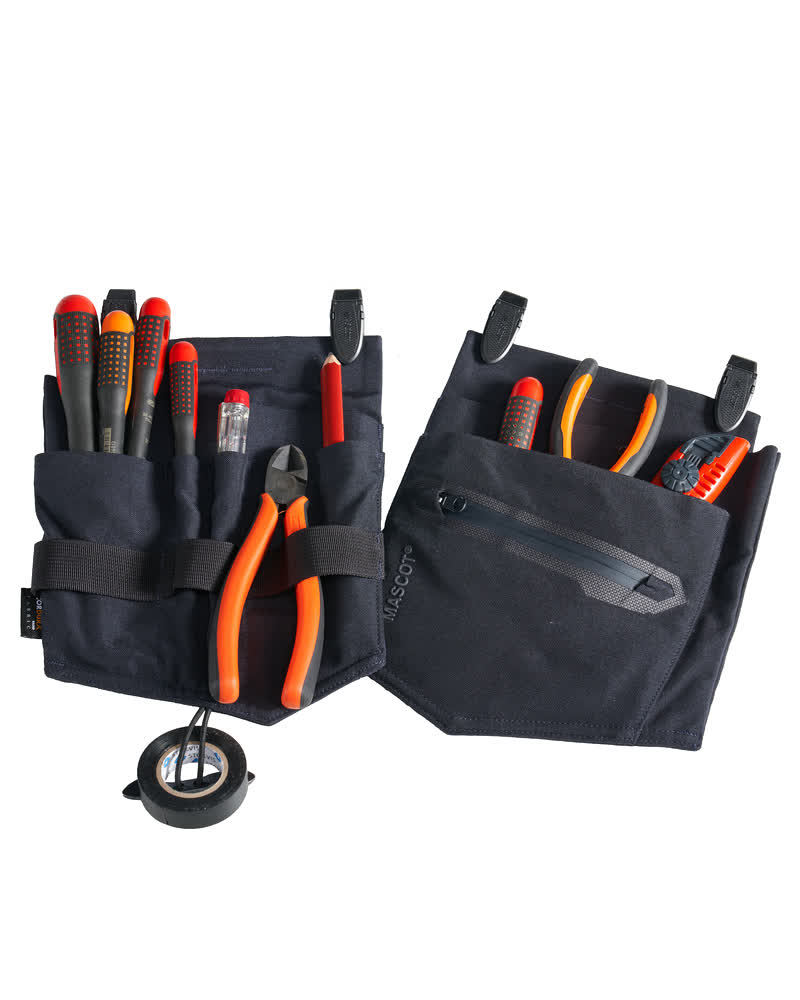 Mascot Customized 22550-012-10 Holster Pockets, Electrician - Dark Navy
