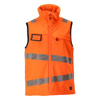 Mascot 24065 143 14 Softshell Gilet Hi Vis Orange Front