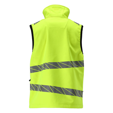 Mascot 24065 143 17 Softshell Gilet Hi Vis Yellow Back