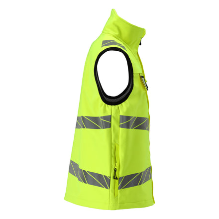 Mascot 24065 143 17 Softshell Gilet Hi Vis Yellow Right