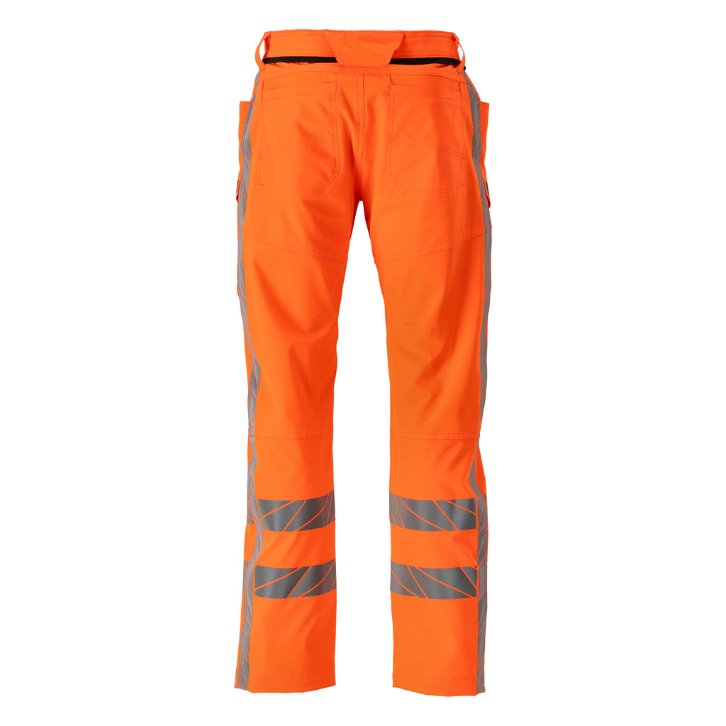 MASCOT ACCELERATE SAFE 24279-510-14 Trousers With Thigh Pockets - Hi-Vis Orange