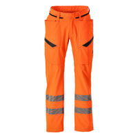 MASCOT ACCELERATE SAFE 24279-510-14 Trousers With Thigh Pockets - Hi-Vis Orange
