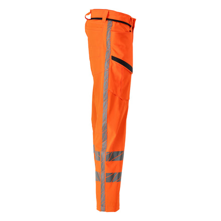 MASCOT ACCELERATE SAFE 24279-510-14 Trousers With Thigh Pockets - Hi-Vis Orange