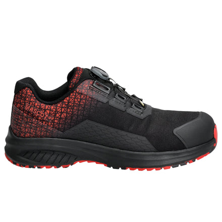 Mascot Footwear Accelerate F1501-909-09202 S3S SC FO SR ESD Safety Shoe - Black/Traffic Red