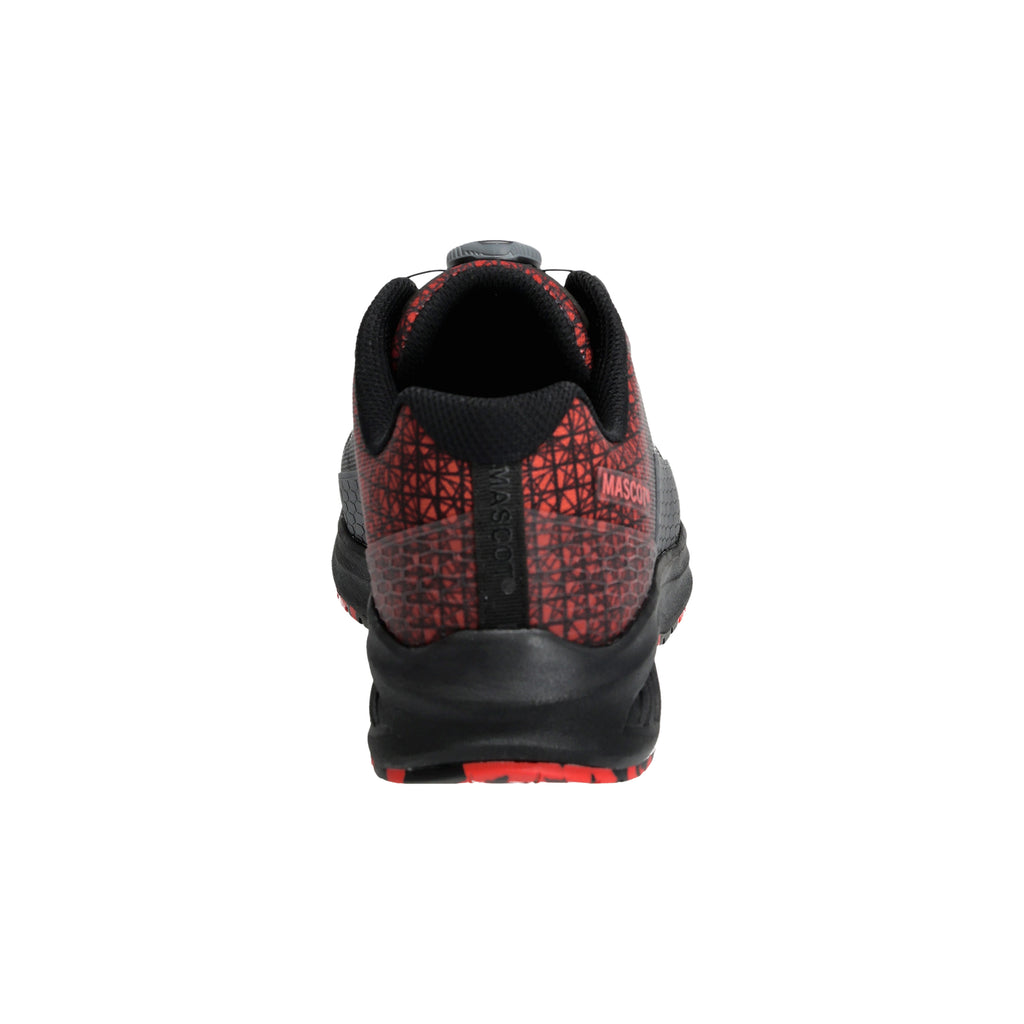 Mascot Footwear Accelerate F1501-909-09202 S3S SC FO SR ESD Safety Shoe - Black/Traffic Red