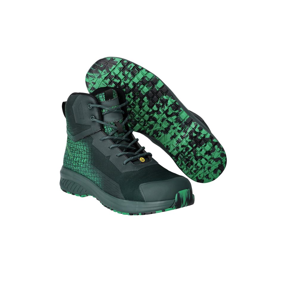 Mascot Footwear Accelerate F1503-909-03333 S3S SC FO SR ESD Safety Boot - Green/Grass Green