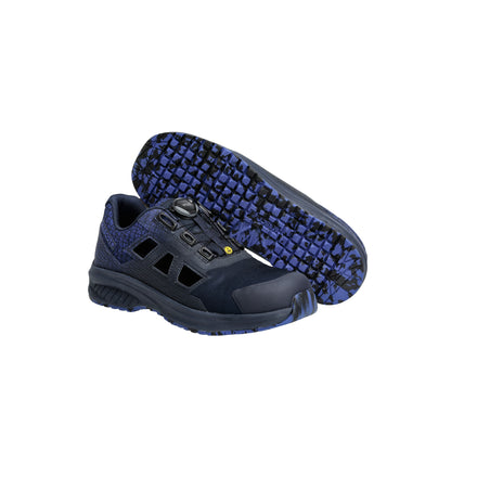 Mascot Footwear Accelerate F1504-909-01091 S1PS SC FO SR ESD Safety Sandal - Dark Navy/Azure Blue