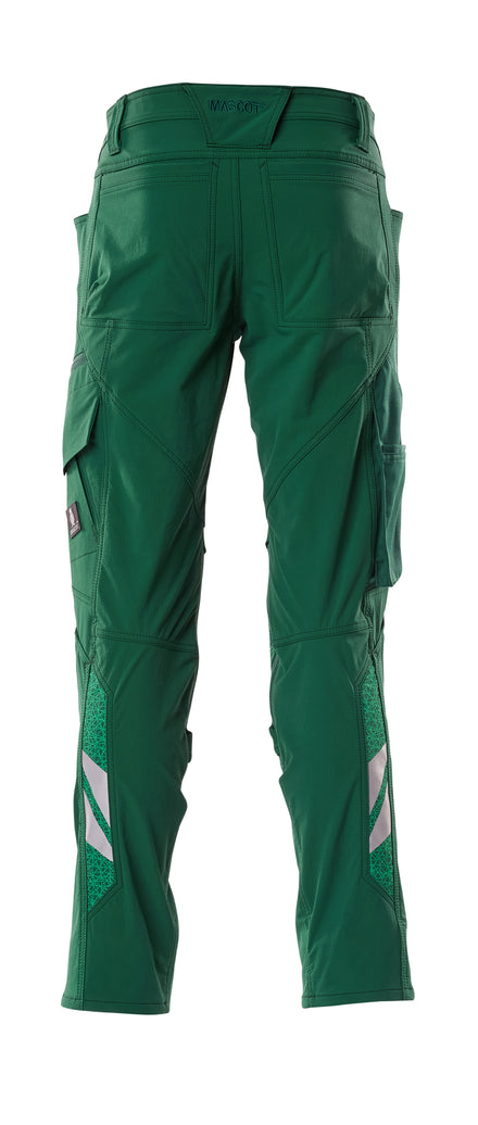 MASCOT® ACCELERATE 18479-311 Trousers With Kneepad Pockets - Green