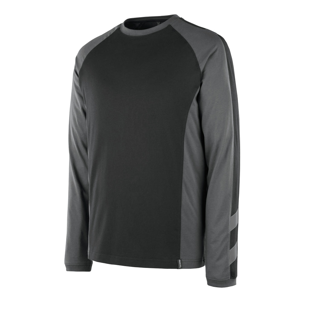 Mascot Unique Bielefeld 50568-959 Long Sleeved T-shirt - Black/Dark Anthracite