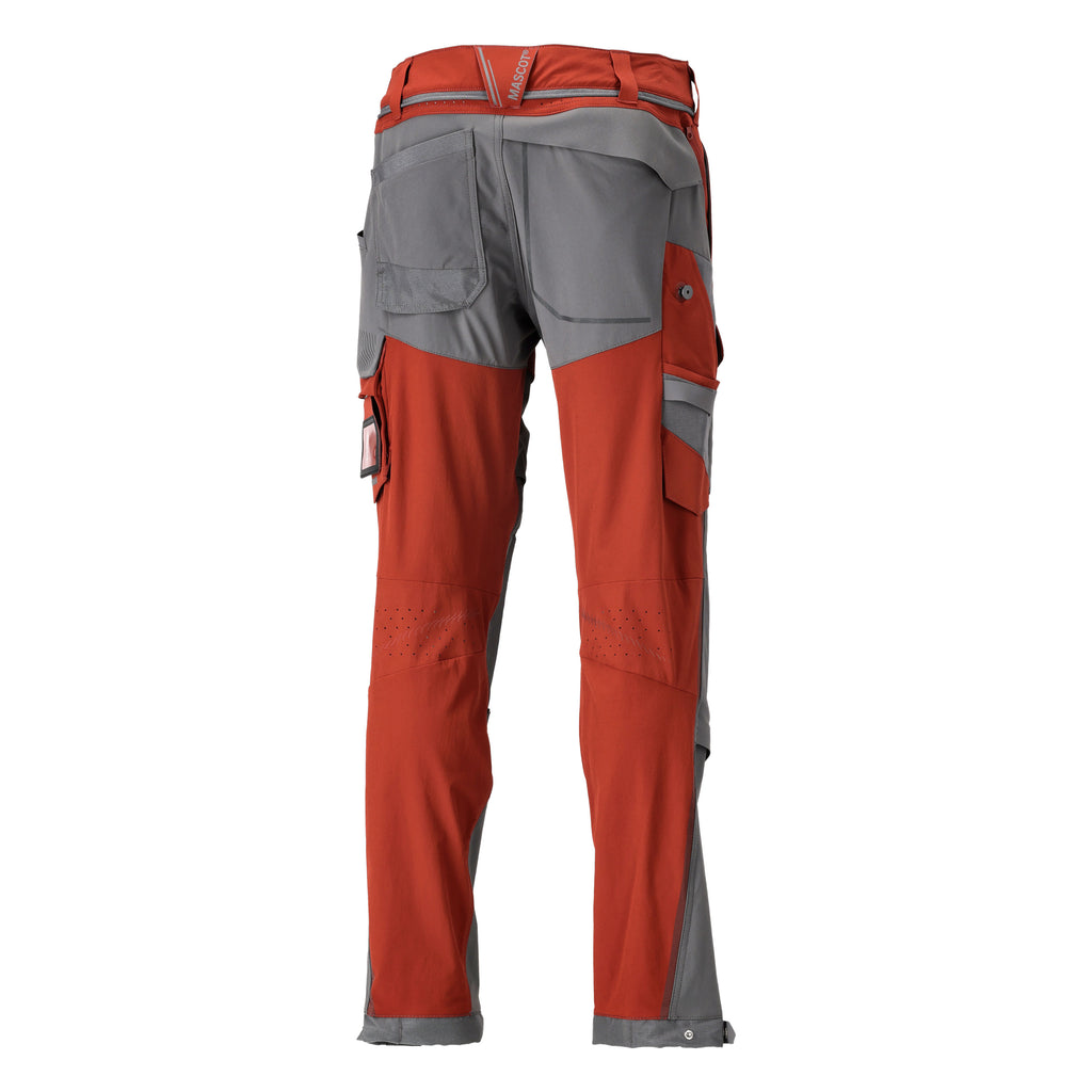 MASCOT® CUSTOMIZED 22279-605 Trousers with kneepad pockets - Autumn Red/Stone Grey