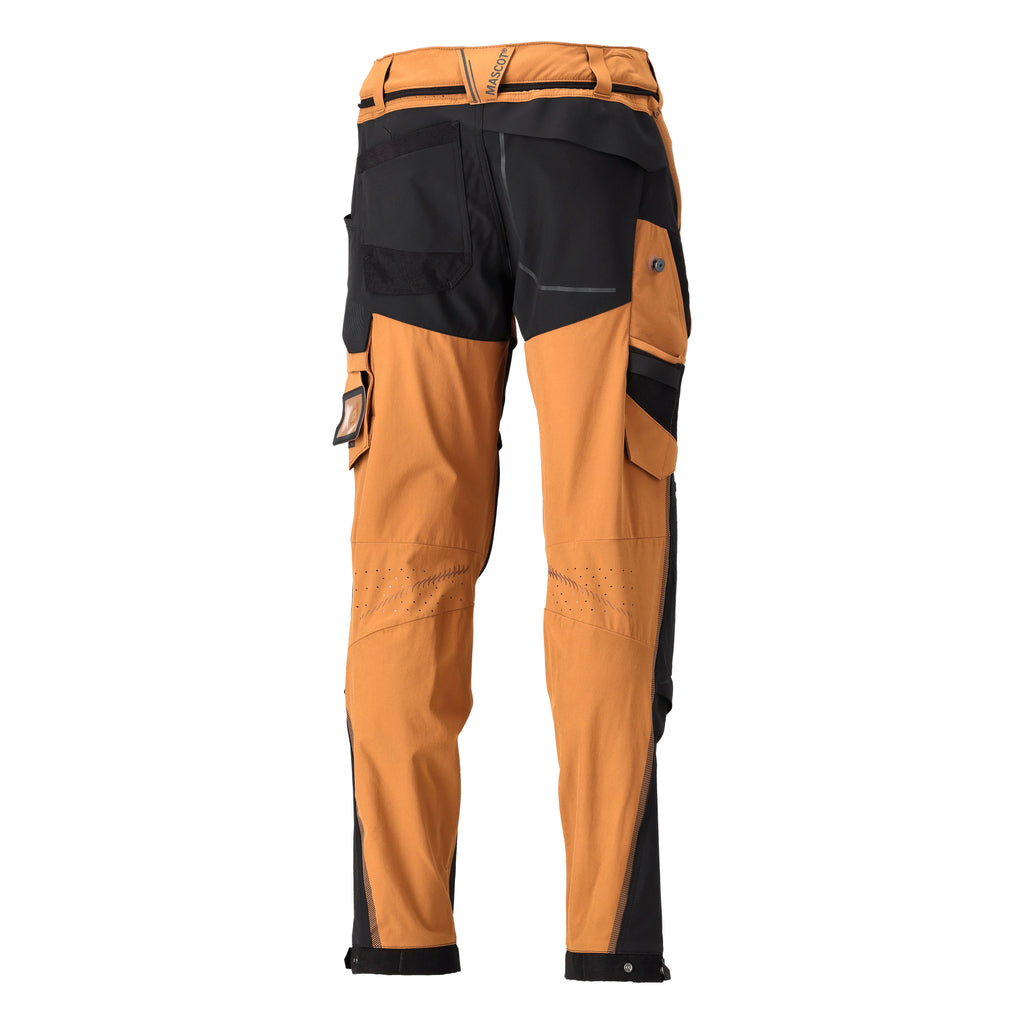 MASCOT® CUSTOMIZED 22279-605 Trousers with kneepad pockets - Nut Brown/Black