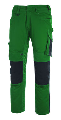 Mascot Unique Mannheim 12679-442 Trouser With Kneepad Pockets Green / Black