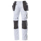 Mascot Kassel 17631-442 Lightweight Cordura Work Trousers With Holster Pockets (White/Dark Anthracite / Leg: 30" / Waist: 30.5")