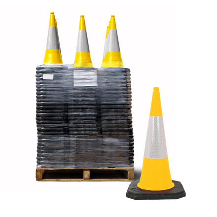 Melba Starlite Two-Part Yellow Traffic Cone - 1000mm