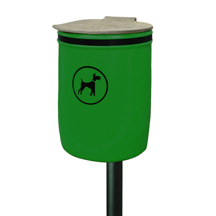 Melba Swintex Wall or Post Mounted Doggy Litter Bin 40L