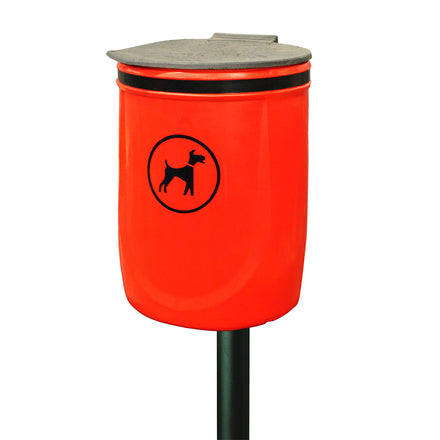 Melba Swintex Wall or Post Mounted Doggy Litter Bin 40L